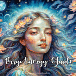Maiden surrounded by flowers representing Virgo Energy